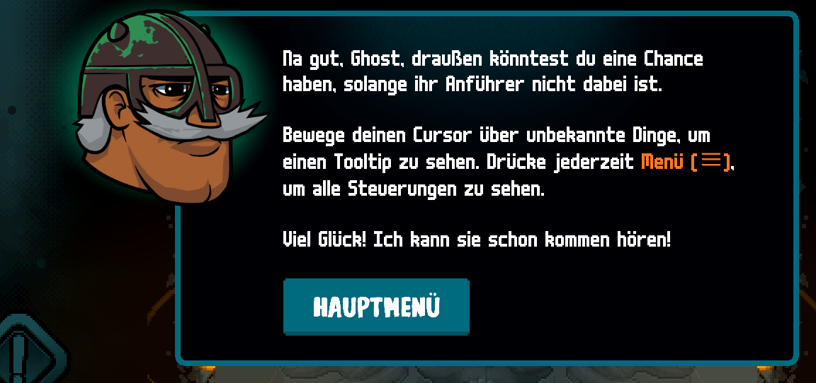 German Axe Ghost screen for Main Menu