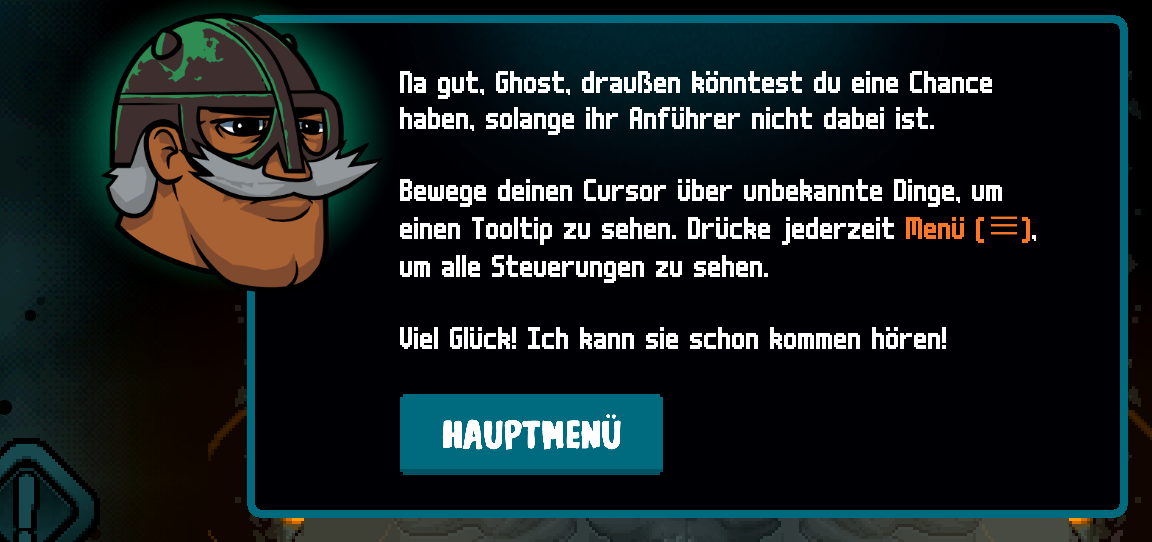 German Axe Ghost screen for Main Menu