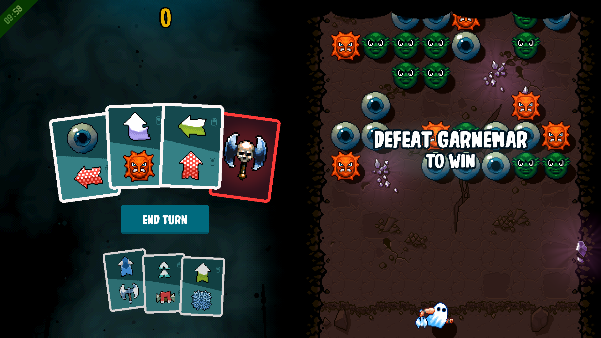 English Axe Ghost screen for End Turn