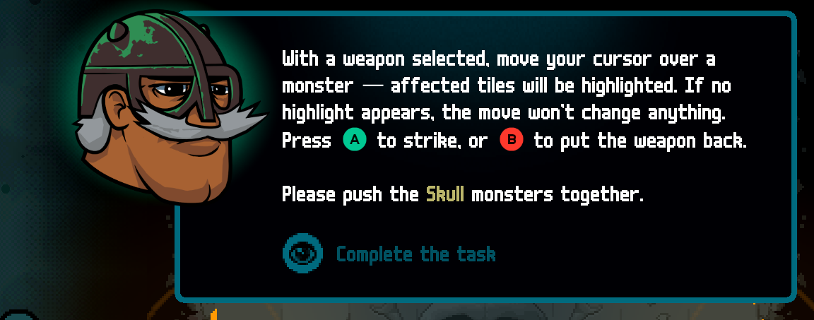 English Axe Ghost screen for [pulse]Complete the task[/pulse]