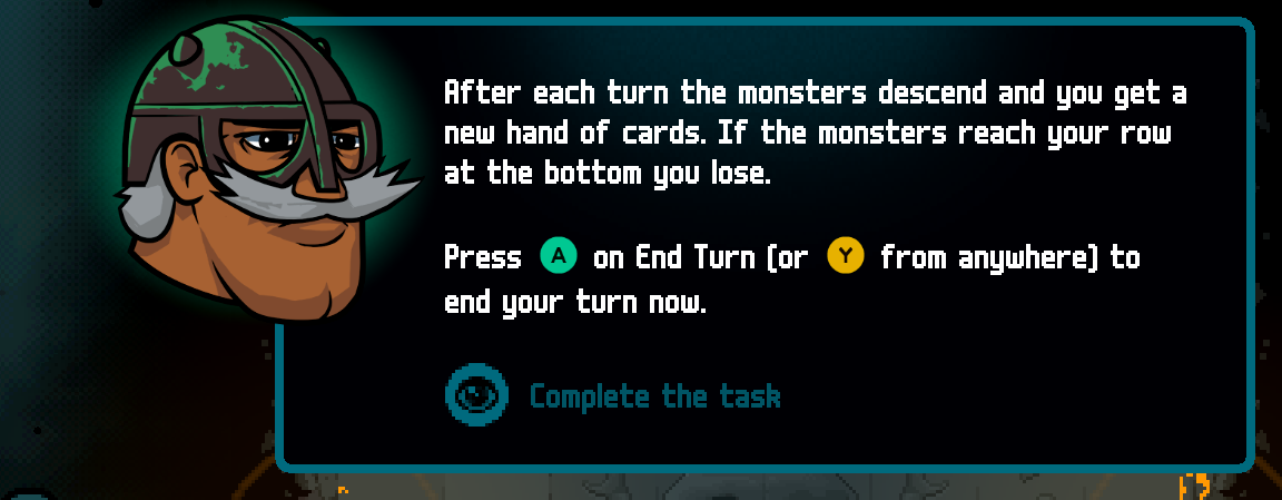 English Axe Ghost screen for [pulse]Complete the task[/pulse]