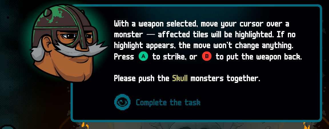 English Axe Ghost screen for [pulse]Complete the task[/pulse]