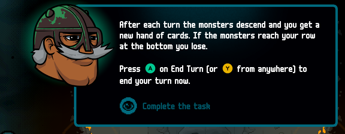 English Axe Ghost screen for [pulse]Complete the task[/pulse]