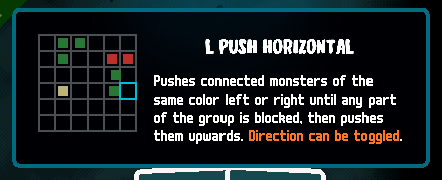 English Axe Ghost screen for L Push Horizontal