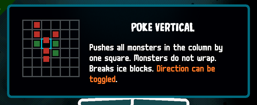 English Axe Ghost screen for POKE VERTICAL TITLE