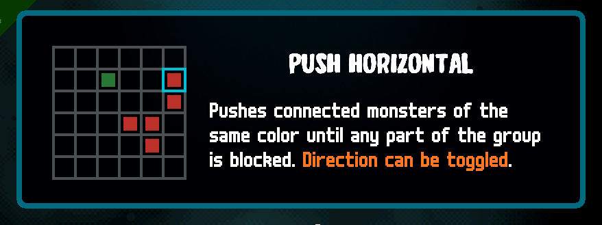 English Axe Ghost screen for Push Horizontal