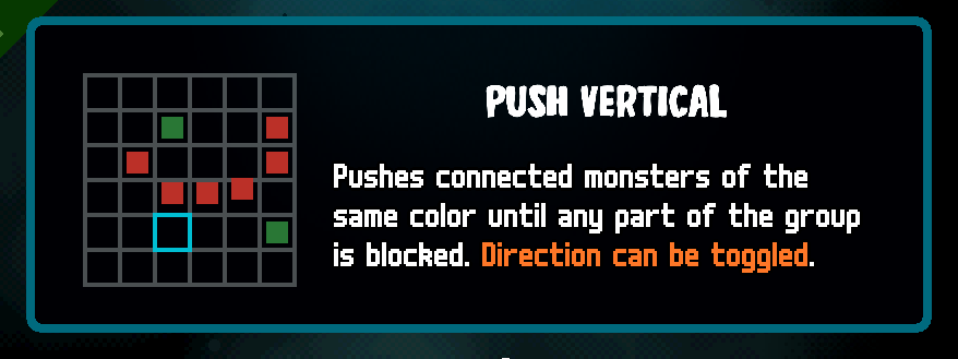 English Axe Ghost screen for Push Vertical