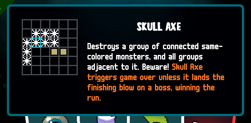English Axe Ghost screen for SKULL_AXE_DESC